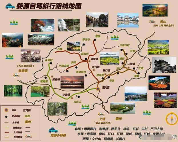 婺源旅行路線地圖